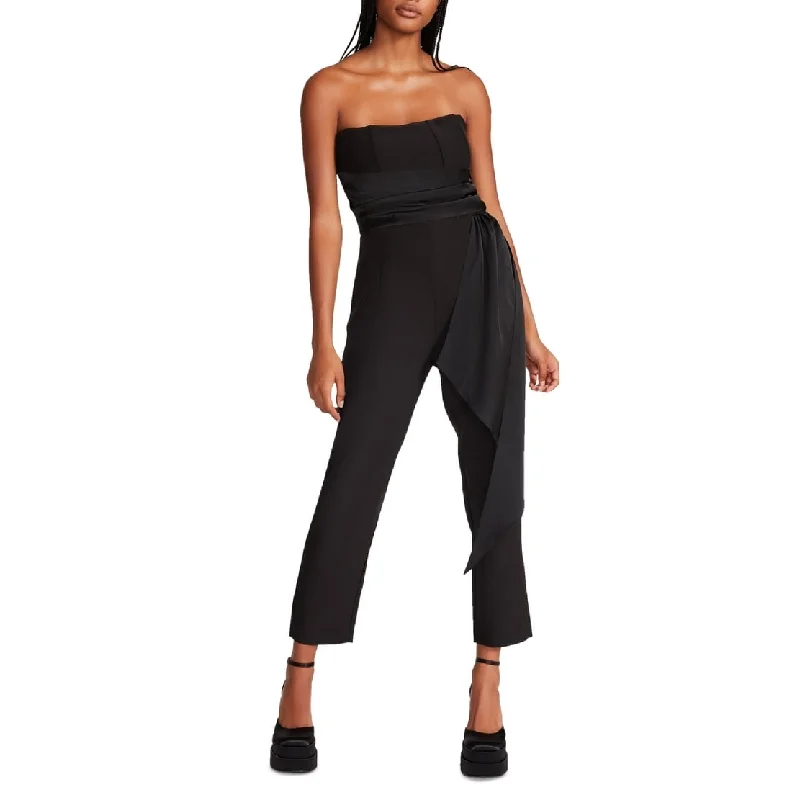 French Style Steve Madden Women's Harlen Strapless Jumpsuit Black Size Large