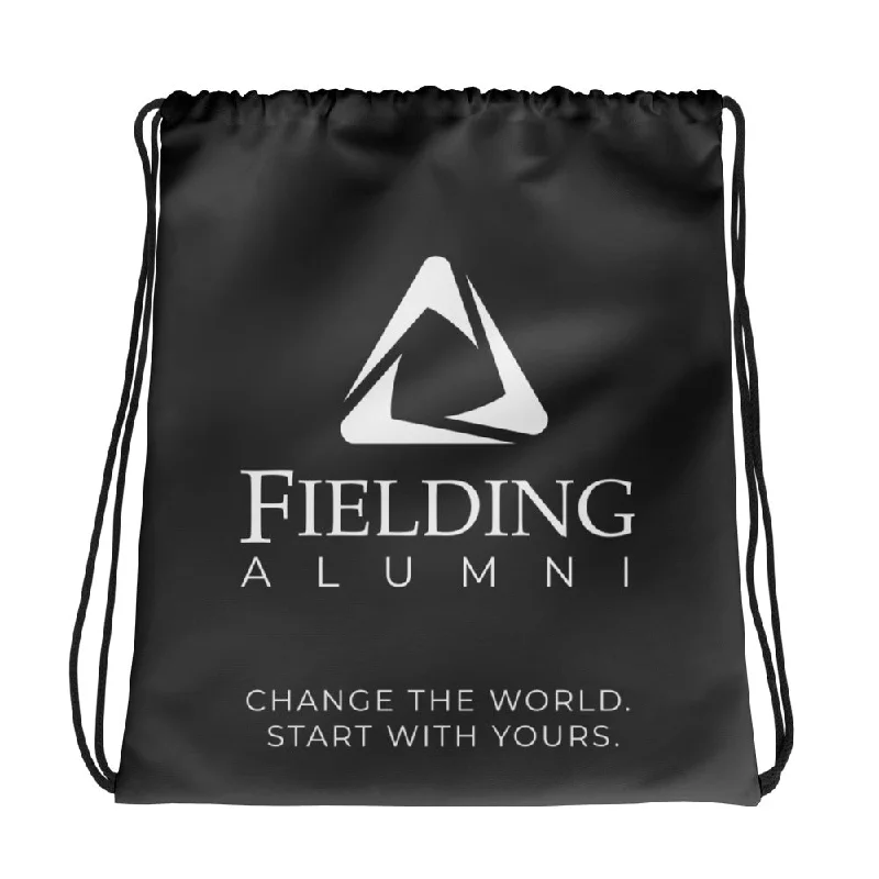 Trendy Items Drawstring Bag - Dark Grey | Alumni Logo
