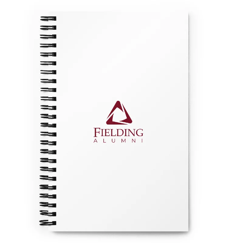 Fashionable And Fashionable Spiral Notebook - White | Alumni Logo