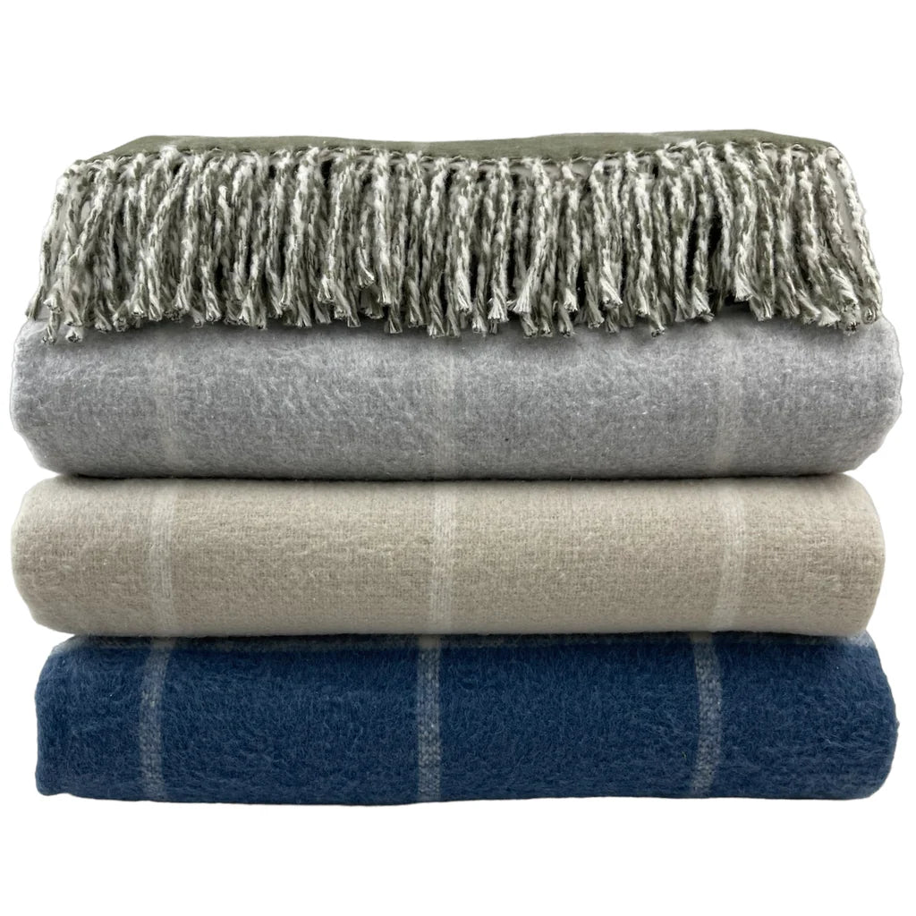 Comfortable Jackets A Soft Idea Windowpane Throw Blanket - Multiple Colors!