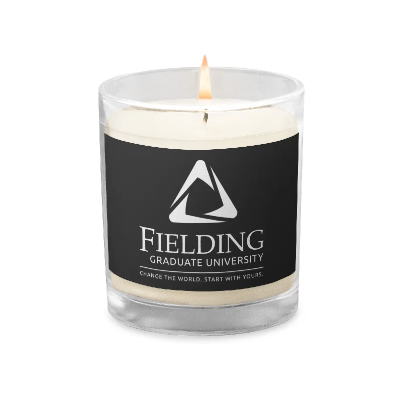 High-quality Design Glass Jar Soy Wax Candle - Dark Grey | Fielding Logo