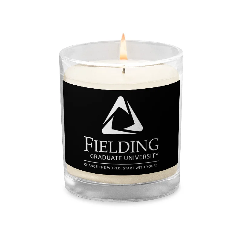 Preview New Products Glass Jar Soy Wax Candle - Black | Fielding Logo