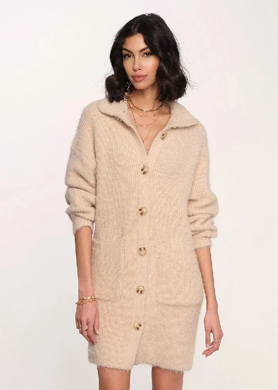 Sweet Style Dora Cardi Dress - Ecru