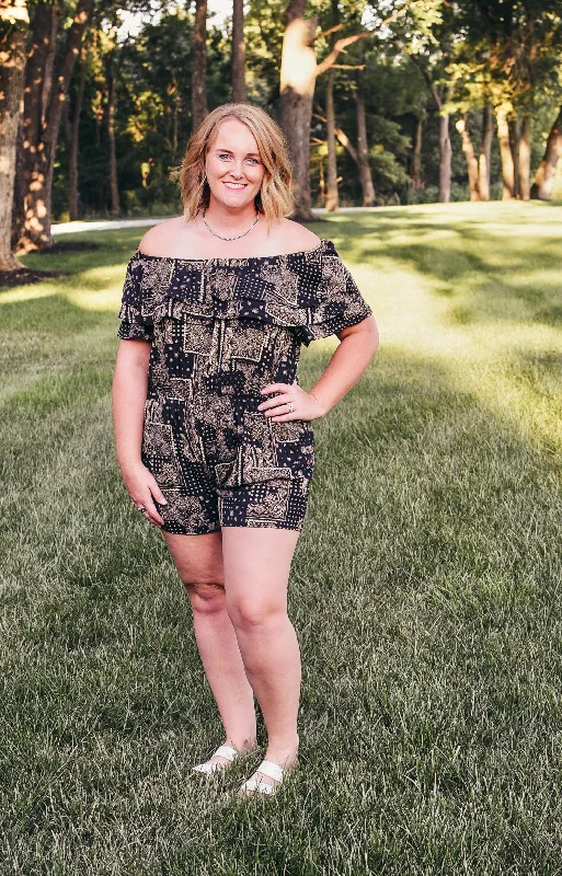 Patchwork Paisley Romper