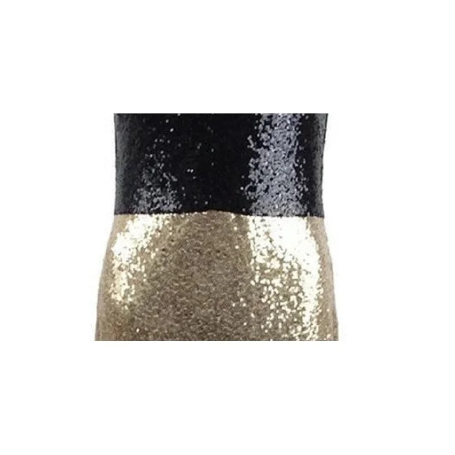 Design Must-have Ralph Lauren Women's Sequin V-Neck Gown Gold/Black - All Gold Size 14