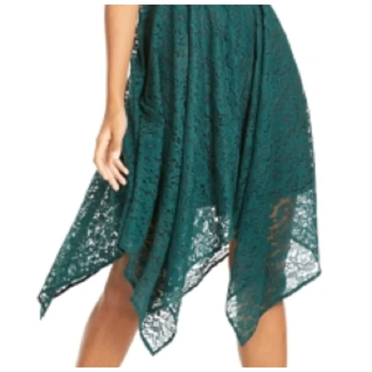Sports Cool Thalia Sodi Women's Chain Neck Lace Dress Green Size X-Small