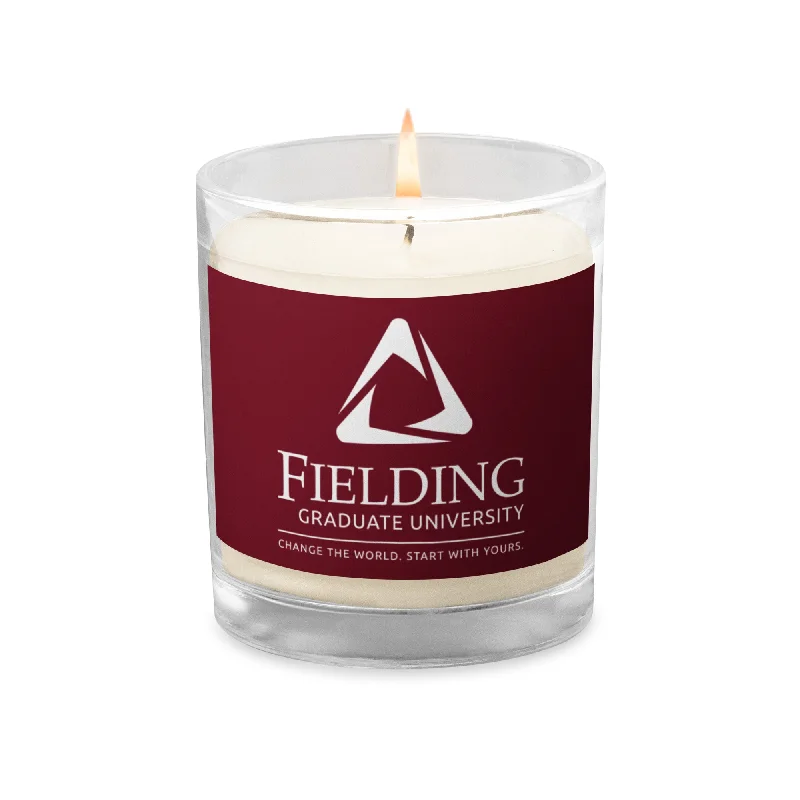 Leisure Sports Glass Jar Soy Wax Candle - Merlot | Fielding Logo