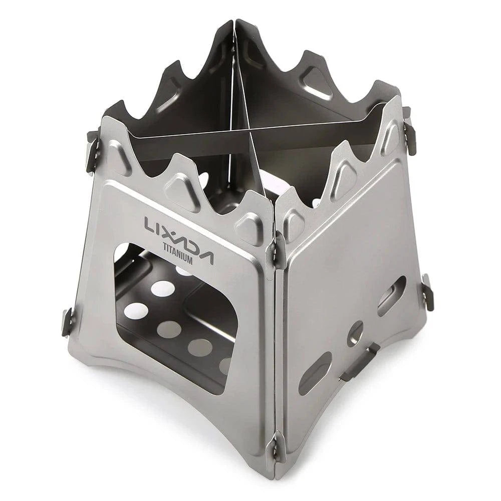British Style Lixada Compact Folding Titanium Wood Stove Outdoor Camping Stove Cooking Picnic Stove Portable Wood Furnace Burners British Style Lixada Compact Folding Titanium Wood Stove Outdoor Camping Stove Cooking Picnic Stove Portable Wood Furnace Burners