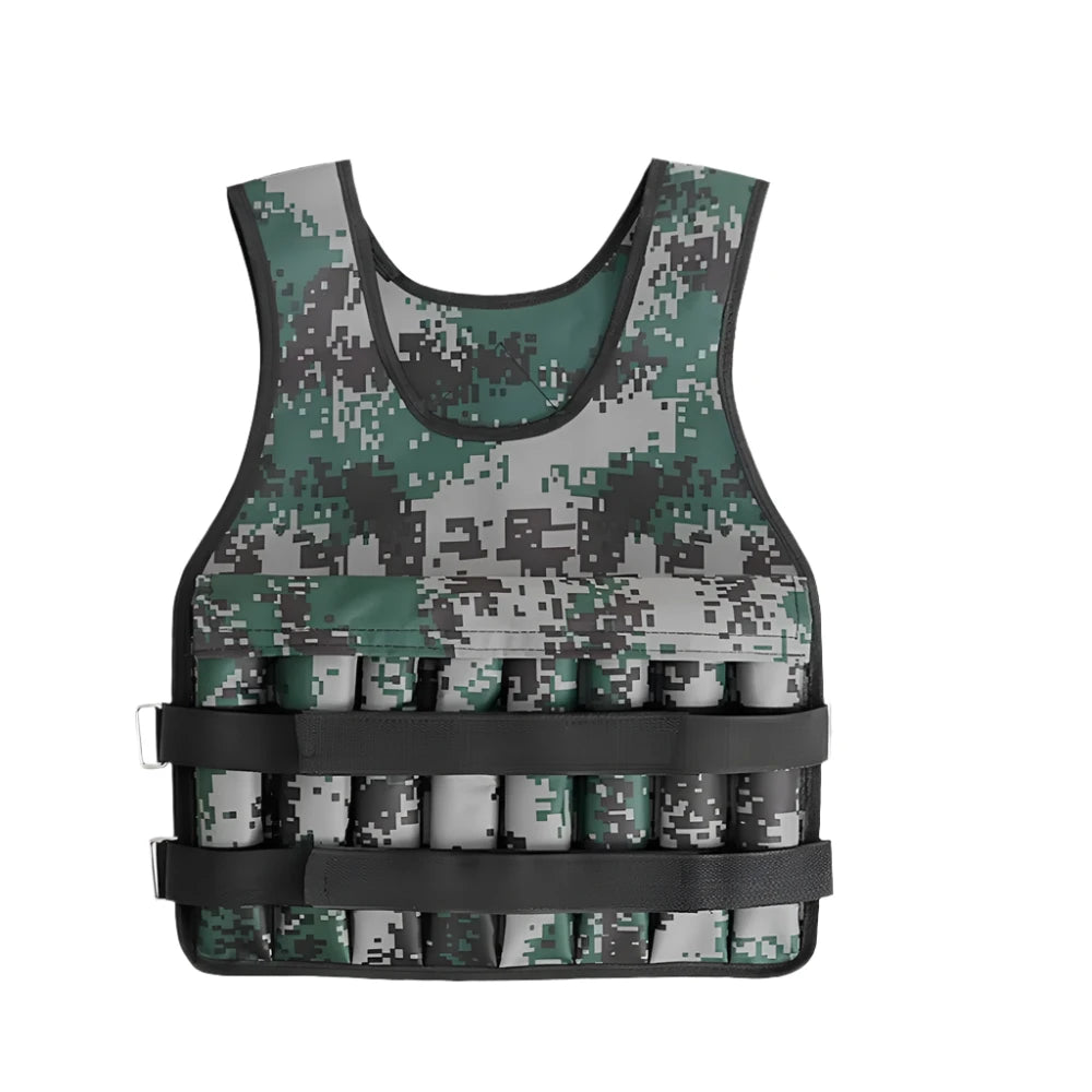 Comfortable And Versatile 15/20/35/50KG Loading Weighted Vest Adjustable Weight Waistcoat Jacket for Training Workout Gym Fitness Equipment Sand Clothing Comfortable And Versatile 15/20/35/50KG Loading Weighted Vest Adjustable Weight Waistcoat Jacket for Training Workout Gym Fitness Equipment Sand Clothing