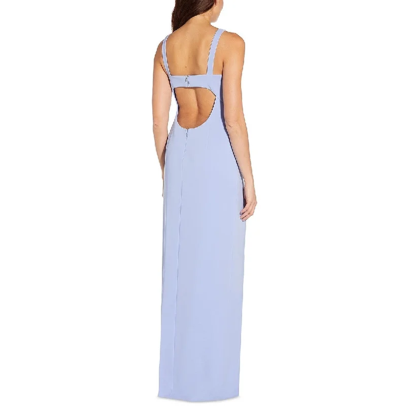 Relaxed Wear Aidan By Aidan Mattox Women's Cutout Column Gown Purple Size 10