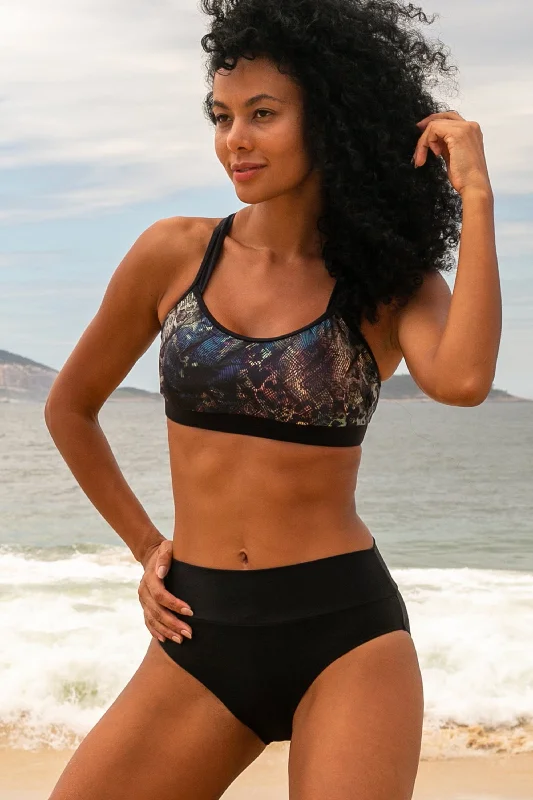 Creative Style Shimmer Moxie Bikini Top