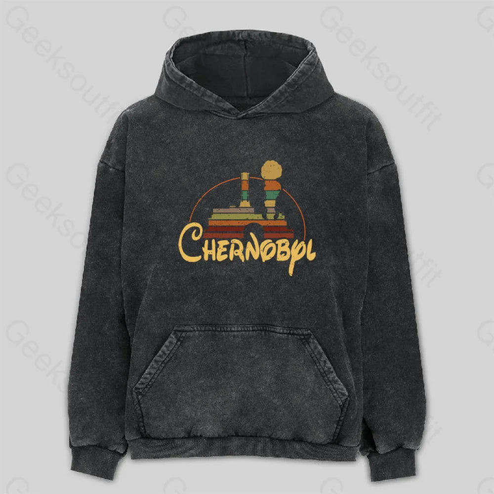 All-Day Comfort Chernobyl Fantasy Logo Classic Washed Hoodie