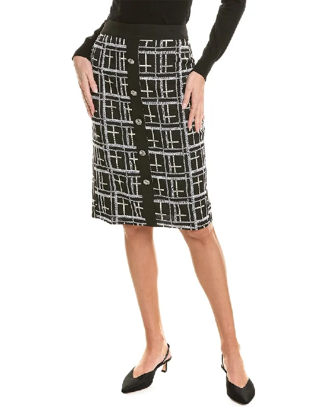 Summer Comfort Gracia Tweed Check Pencil Skirt