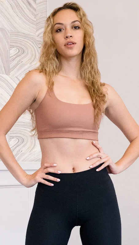 Mid-length Style Cinnamon Sports Bra