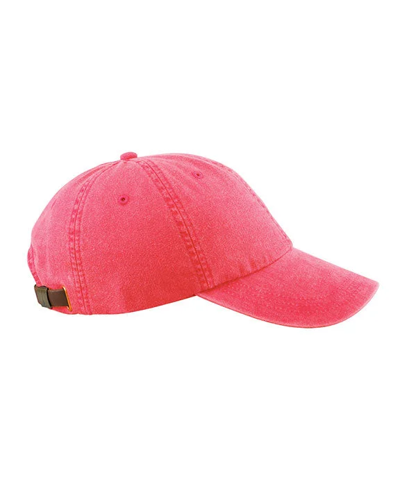 Embroidered Letters AD969 - Adams Optimum Pigment-Dyed Cap | Nautical Red
