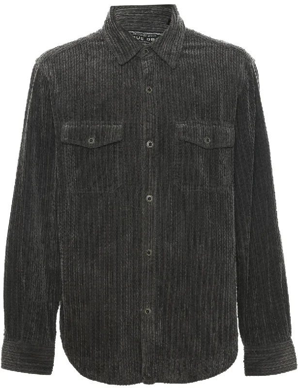 Modern City Corduroy Dark Grey Shirt - M