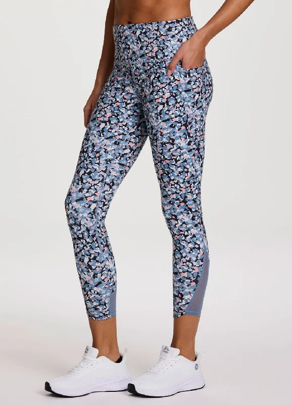 Casual And Comfortable Pop the Confetti Mesh Tech Flex 7/8 Legging