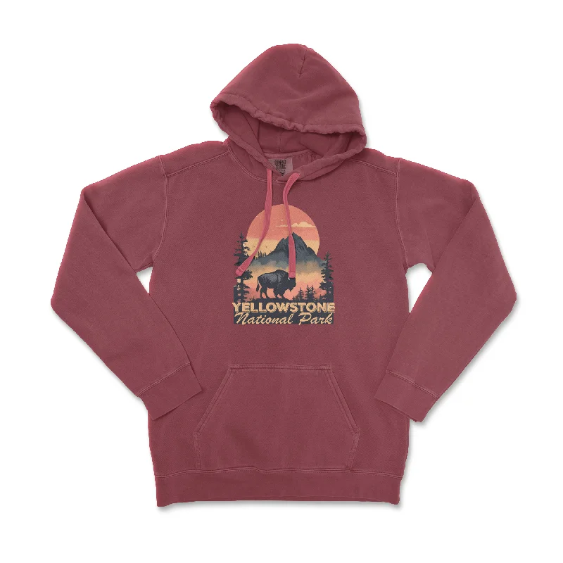 Exquisite Tailoring Yellowstone National Park Comfort Colors Hoodie