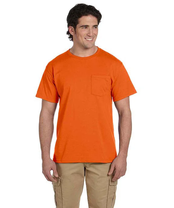 Mid-length Style 29MP - Jerzees Adult 5.6 oz. DRI-POWER® ACTIVE Pocket T-Shirt | Safety Orange