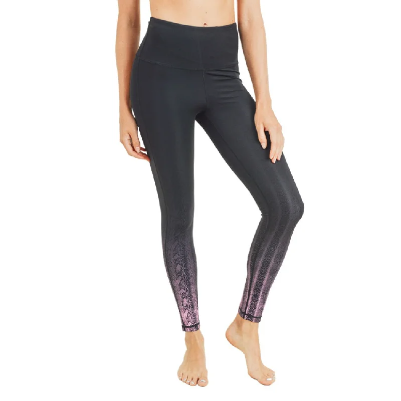 Elegant Temperament Mono B  Snake Ombre Print Leggings APH2884