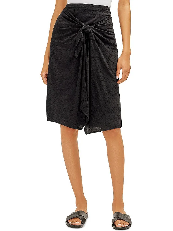 Bright Colors Womens Wrap Tie Wrap Skirt