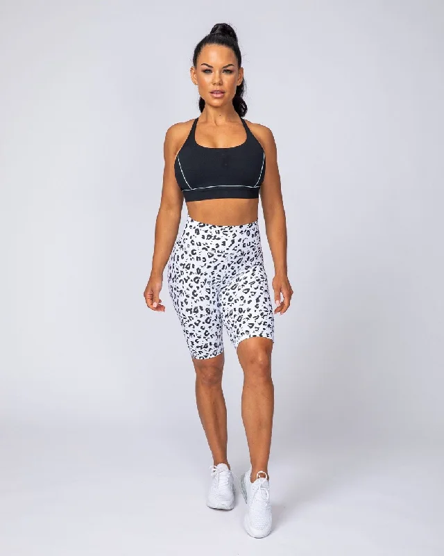 Must-have For Fashion Signature Referee Length High Waist Scrunch - Snow Leopard