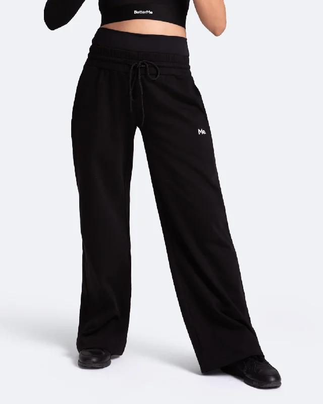 Sports Jacket Tummy Control Wide Leg Pants