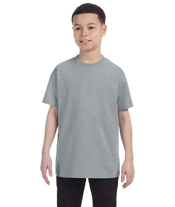 Warm and substantial 29B - Jerzees Youth 5.6 oz. DRI-POWER® ACTIVE T-Shirt | Athletic Heather