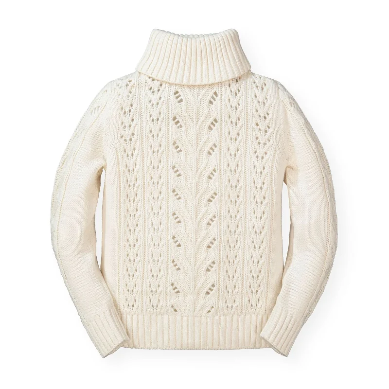 Fresh And Simple Pointelle Turtleneck Sweater