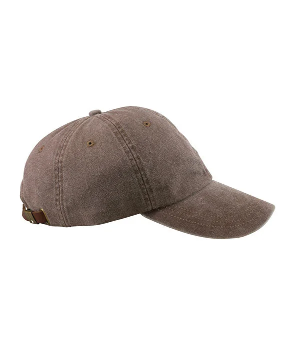 Short Design AD969 - Adams Optimum Pigment-Dyed Cap | Espresso