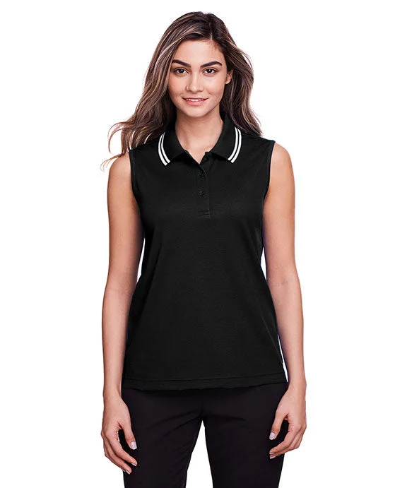 Fashion Must-have DG20SW - Devon & Jones CrownLux Performance® Ladies Plaited Tipped Sleeveless Polo Shirt Fashion Must-have DG20SW - Devon & Jones CrownLux Performance® Ladies Plaited Tipped Sleeveless Polo Shirt