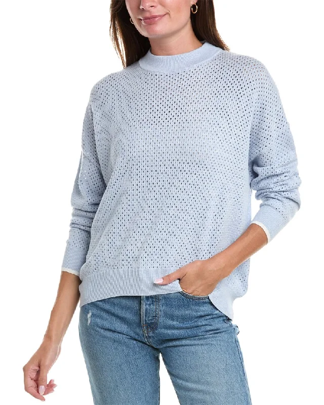Street Personality Style WISPR Shine Silk-Blend Sweater