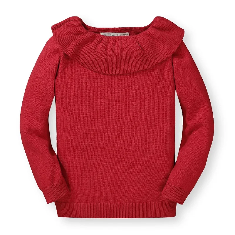 Classic Series Organic Ruffle Collar Sweater - Baby