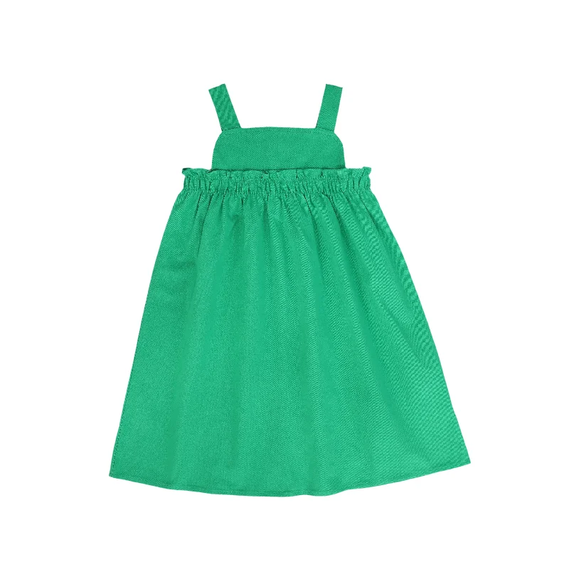 Luxe Comfort BAMBOO GREEN HIGH WAISTED RUFFLE JUMPER