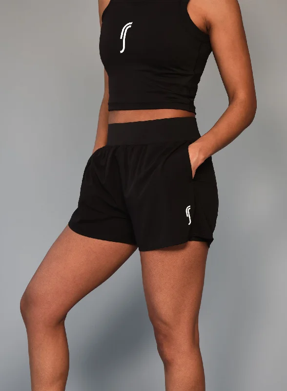 Chic Outfits Women's Performance Court Shorts - 2 in 1 with Ball Pockets