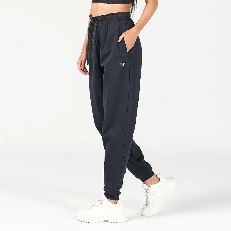 Soft Clothing Waistband Surprise Joggers - Black