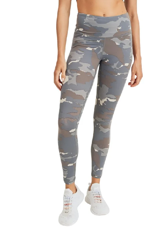 Basic Comfort Mono B Army Print High-Waisted Leggings APH3005
