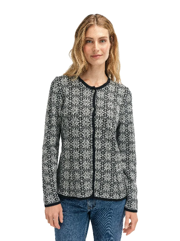 Cozy Pants Dale of Norway - Othelie Feminine Jacket - Black/Off-White