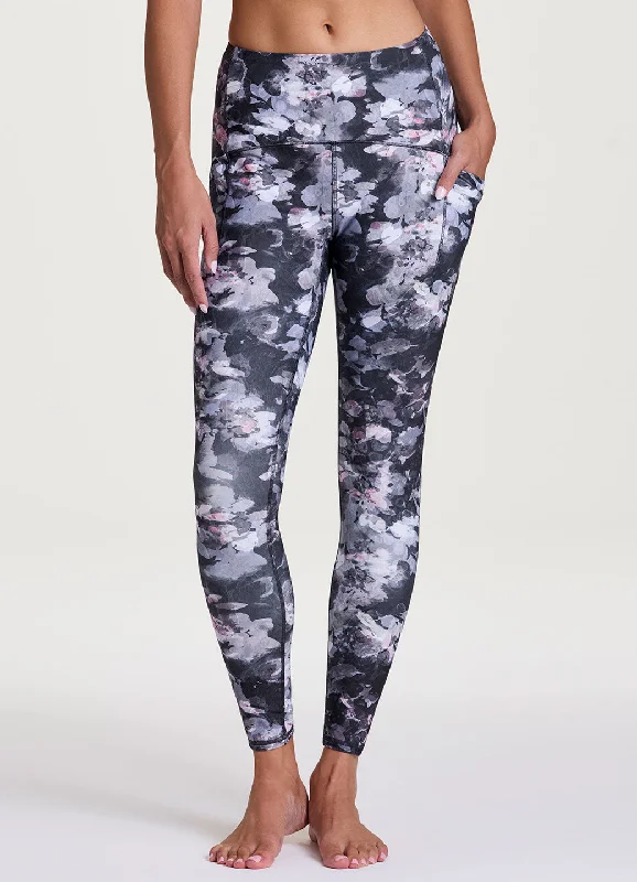 Retro Literary Style Floral Recharge Tech Flex Legging