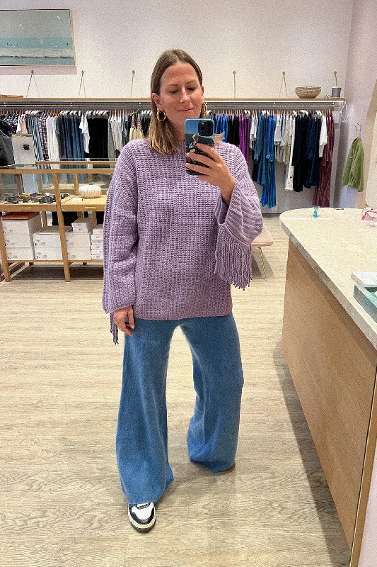 Summer Comfort HILMA CASHMERE FRINGE SWEATER