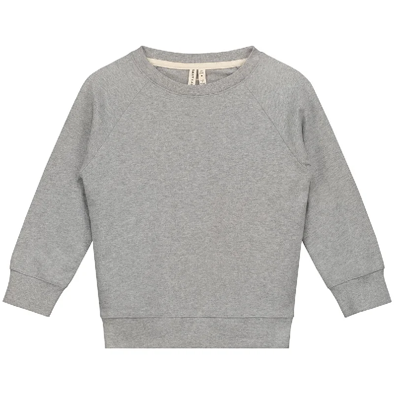 Luxury and fashionable Crew Neck Sweater in Grey Melange by Gray Label