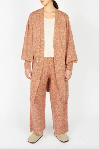 Comfortable down Irish - Raven Jersey Cardigan - Cedar Marl