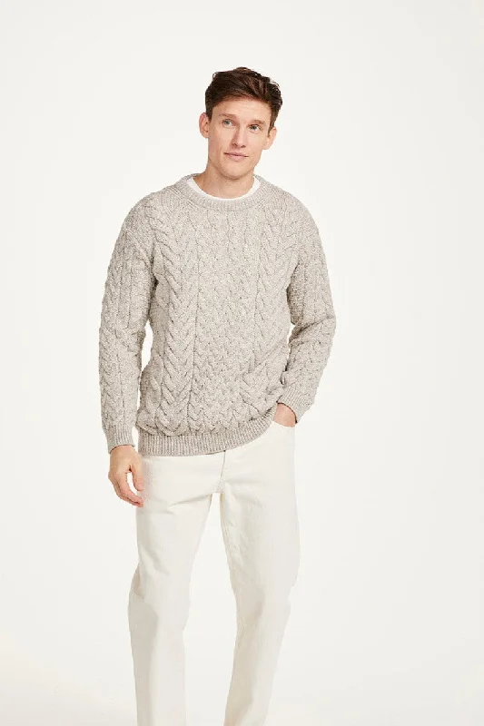 Advanced Customization Aran - Unisex Crew Neck Sweater - Oat