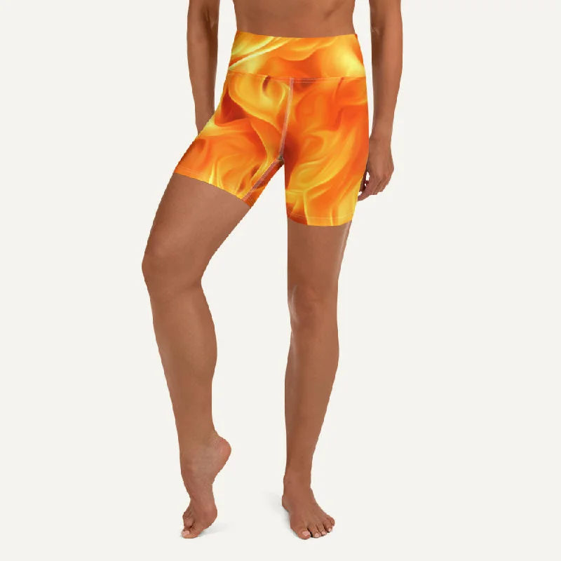Romantic And Fresh Fire High-Waisted Shorts