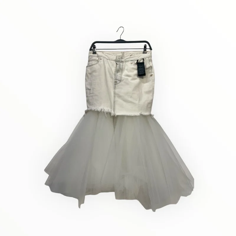 Floral Prints BEN TAVERNITI UNRAVEL PROJECT/Bottoms/27/Denim/WHT/