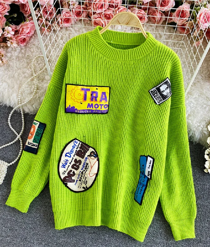 High-quality Styles Sweater loose long sleeve sweater  048