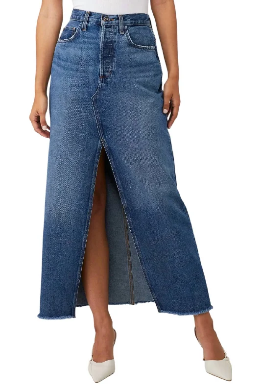 Exquisite Design The Sadie High Rise Maxi Skirt In Camden