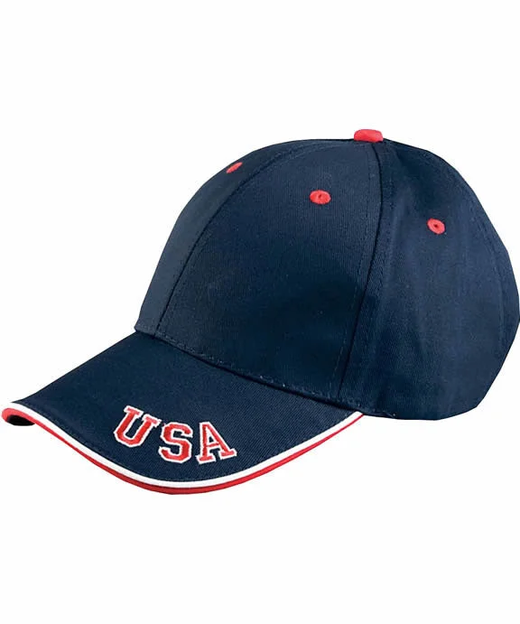 Fashionable In The Times NT102 - Adams The National Cap | Navy/Red/White