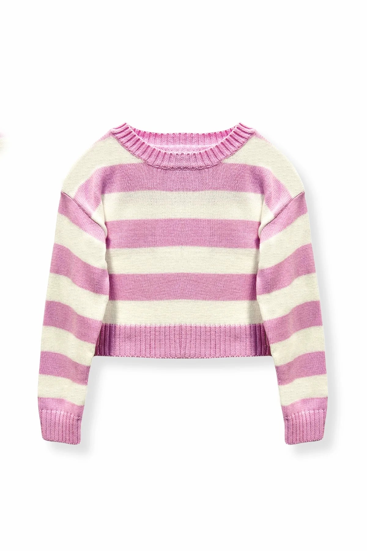 High-quality Design Megan Baby Pink Striped Sweater