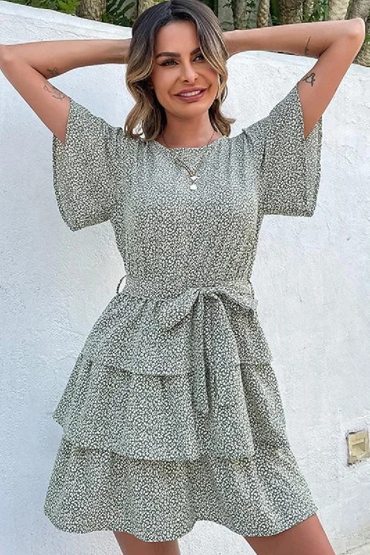 Romantic Data LAYERED CAKE SHORT DRESS